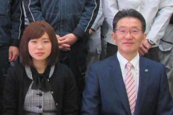 新入社員１名の入社式が行われました。